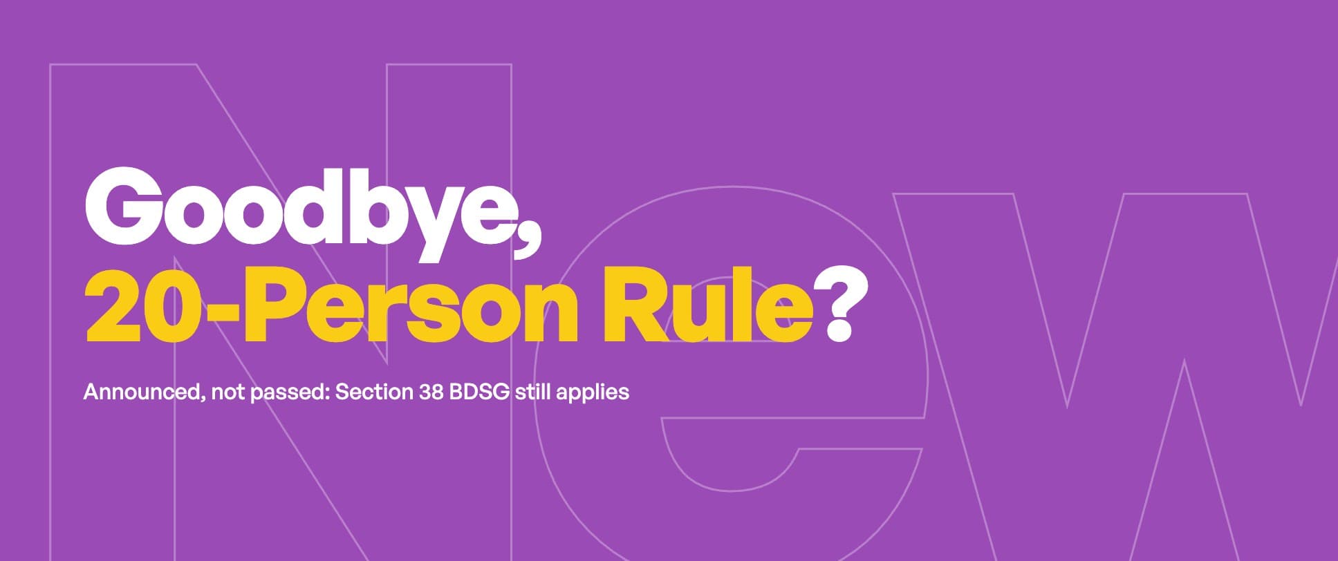 DPO requirement: will the 20-person rule be scrapped?