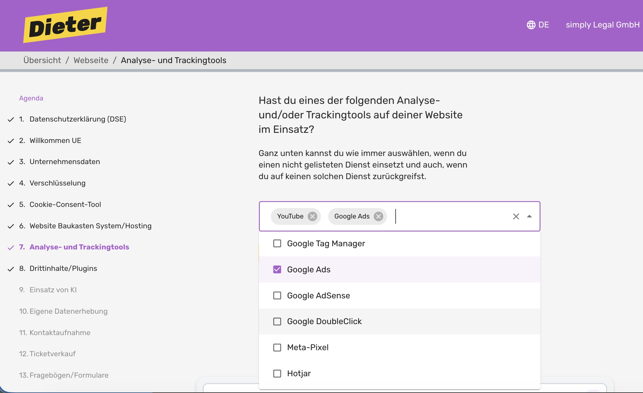 Wie erstelle ich eine Datenschutzerklärung